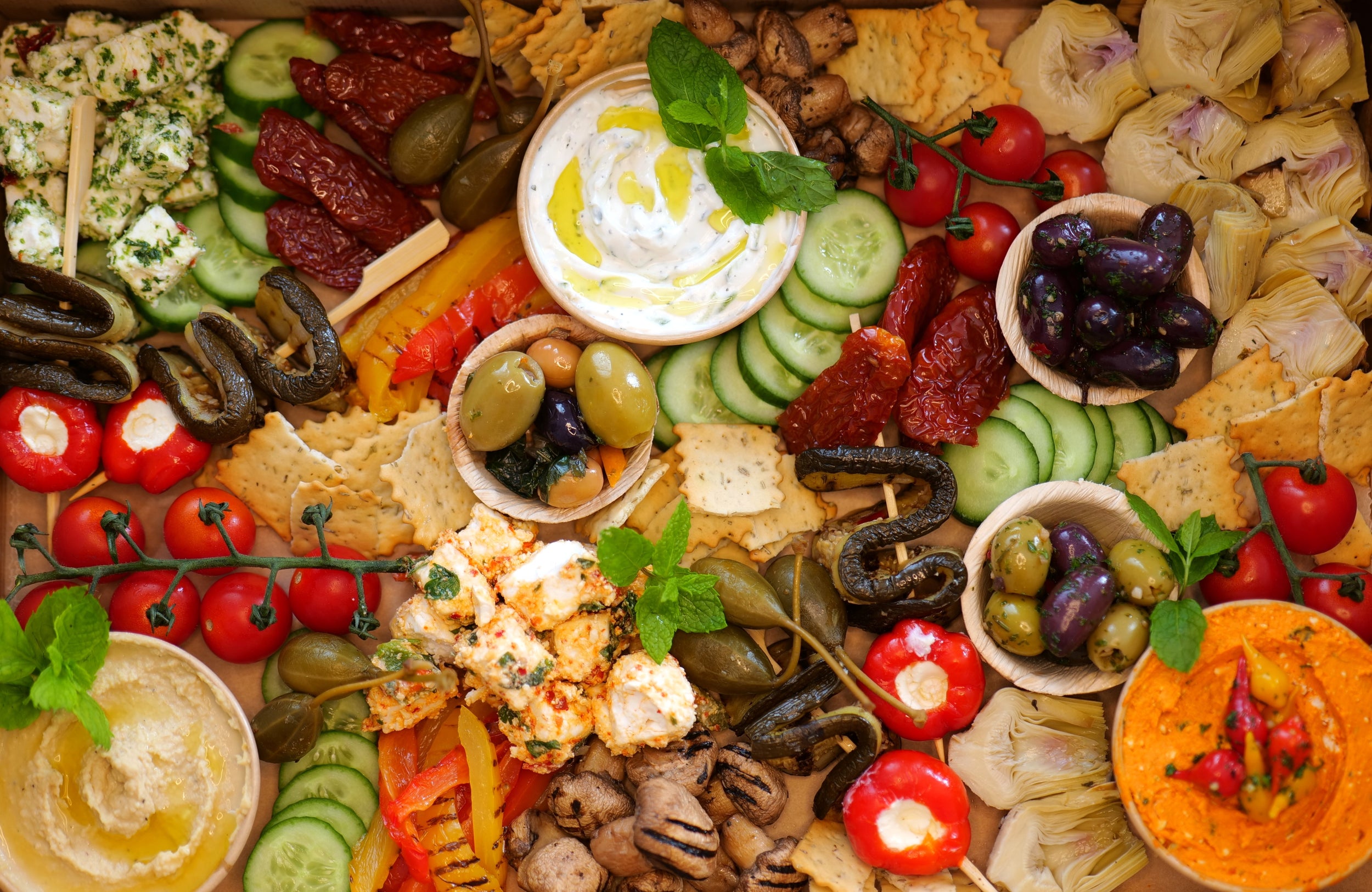 Mediterrane Genussbox (Veggie)