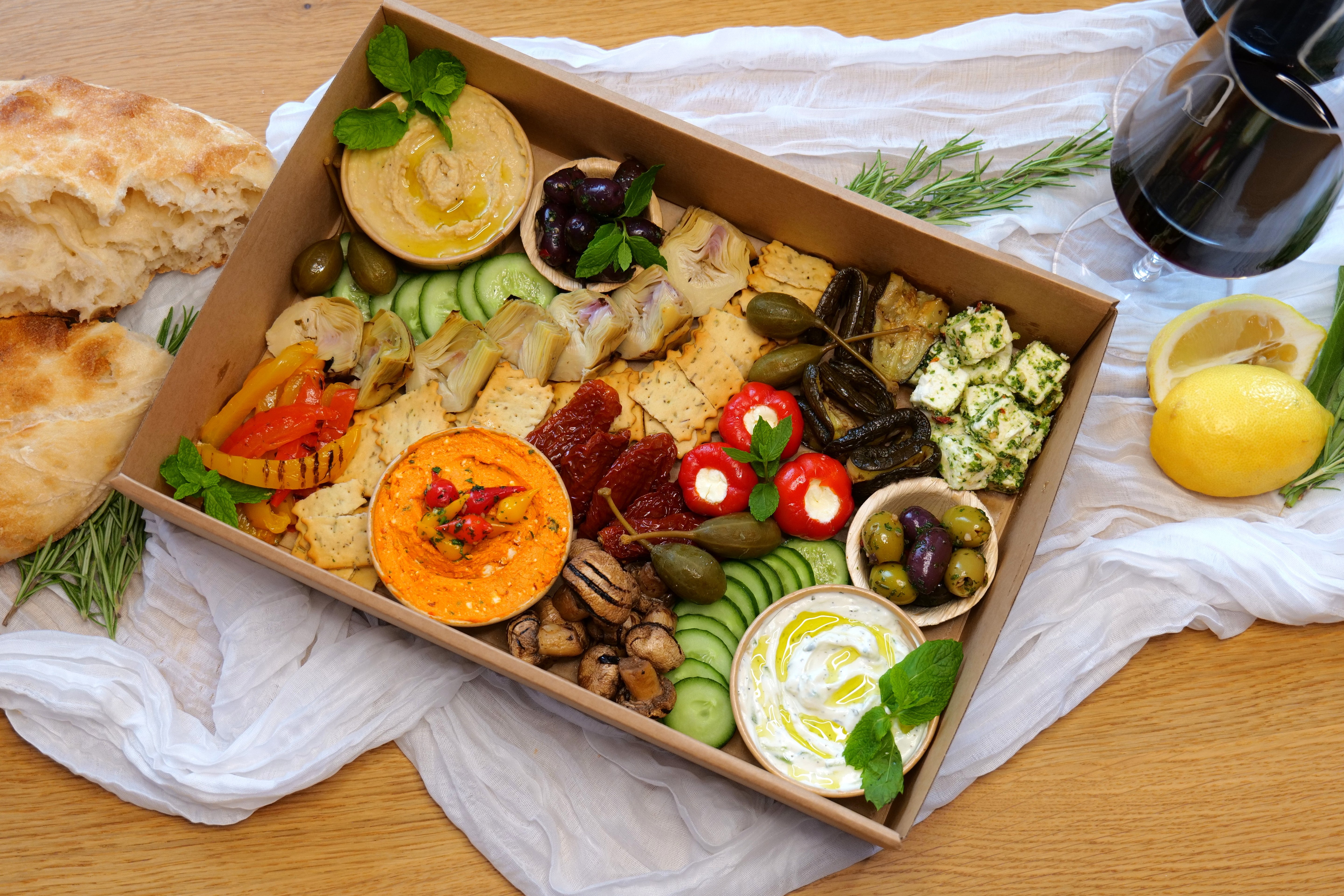 Mediterrane Genussbox (Veggie)