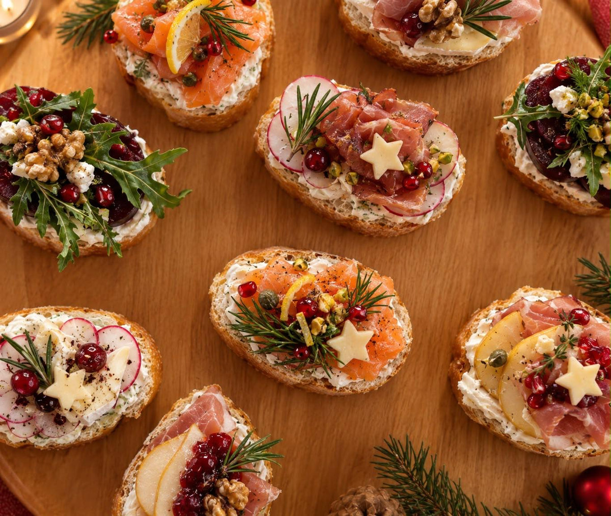 Festliche Canapés